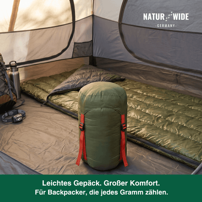 Daunenschlafsack 90 % Gänsedaunen, 725 g – Ansicht 8