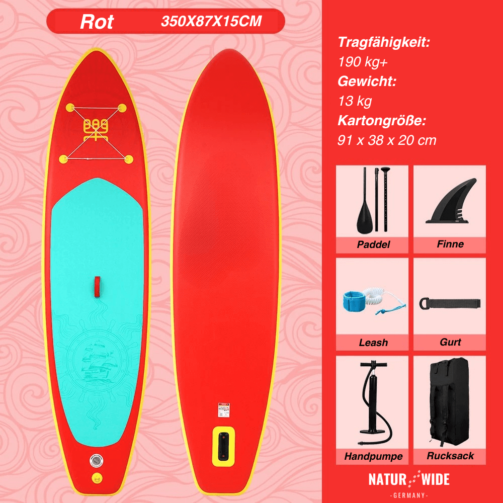 Aufblasbares SUP-Board 350 cm, Komplettset – Ansicht 12