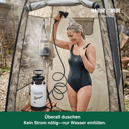 Campingdusche mit Handpumpe, 3, 5 oder 8 Liter – Ansicht 4