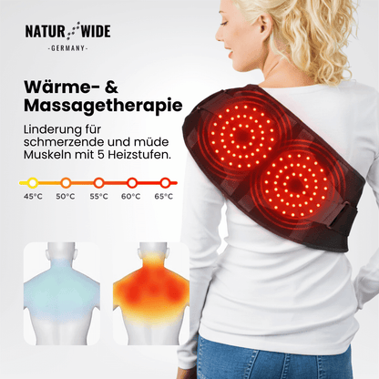 Massagegürtel mit Wärme, Vibration und Rotlicht – Ansicht 14