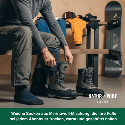 Merino-Wollsocken im 3er-Set, dick & warm – Ansicht 6