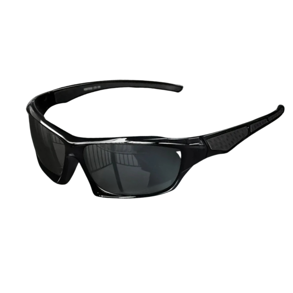 Polarisierte Sportsonnenbrille mit UV400-Schutz – Schwarz