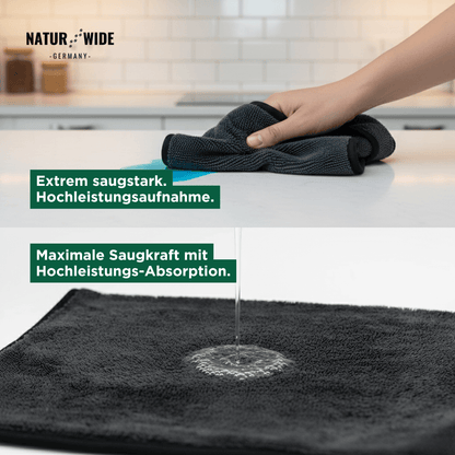 Mikrofaser-Trockentuch XXL, 600 g/m², Auto & Bad – Ansicht 8