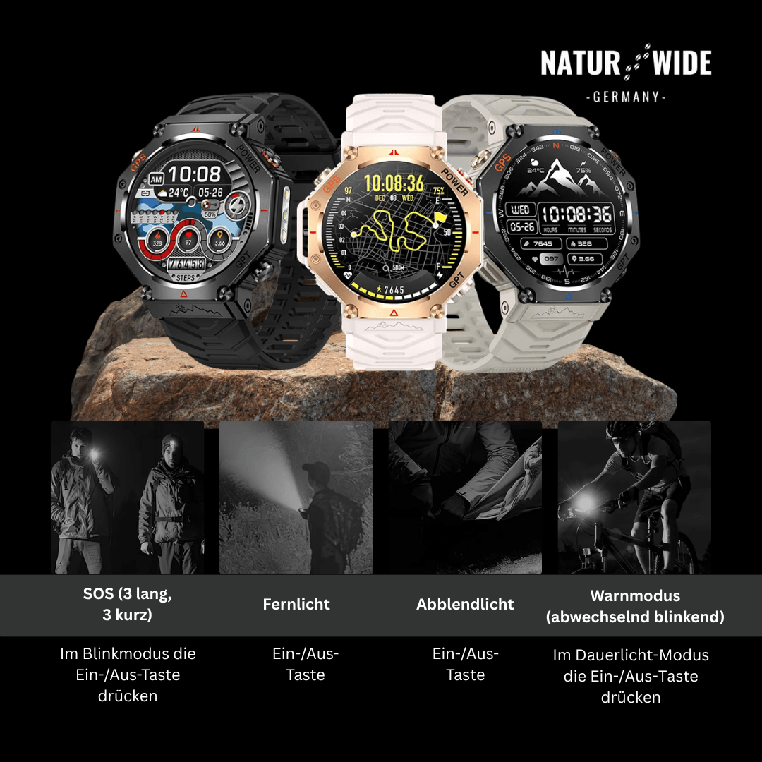 Outdoor-Smartwatch mit GPS, AMOLED & 10 ATM – Ansicht 2