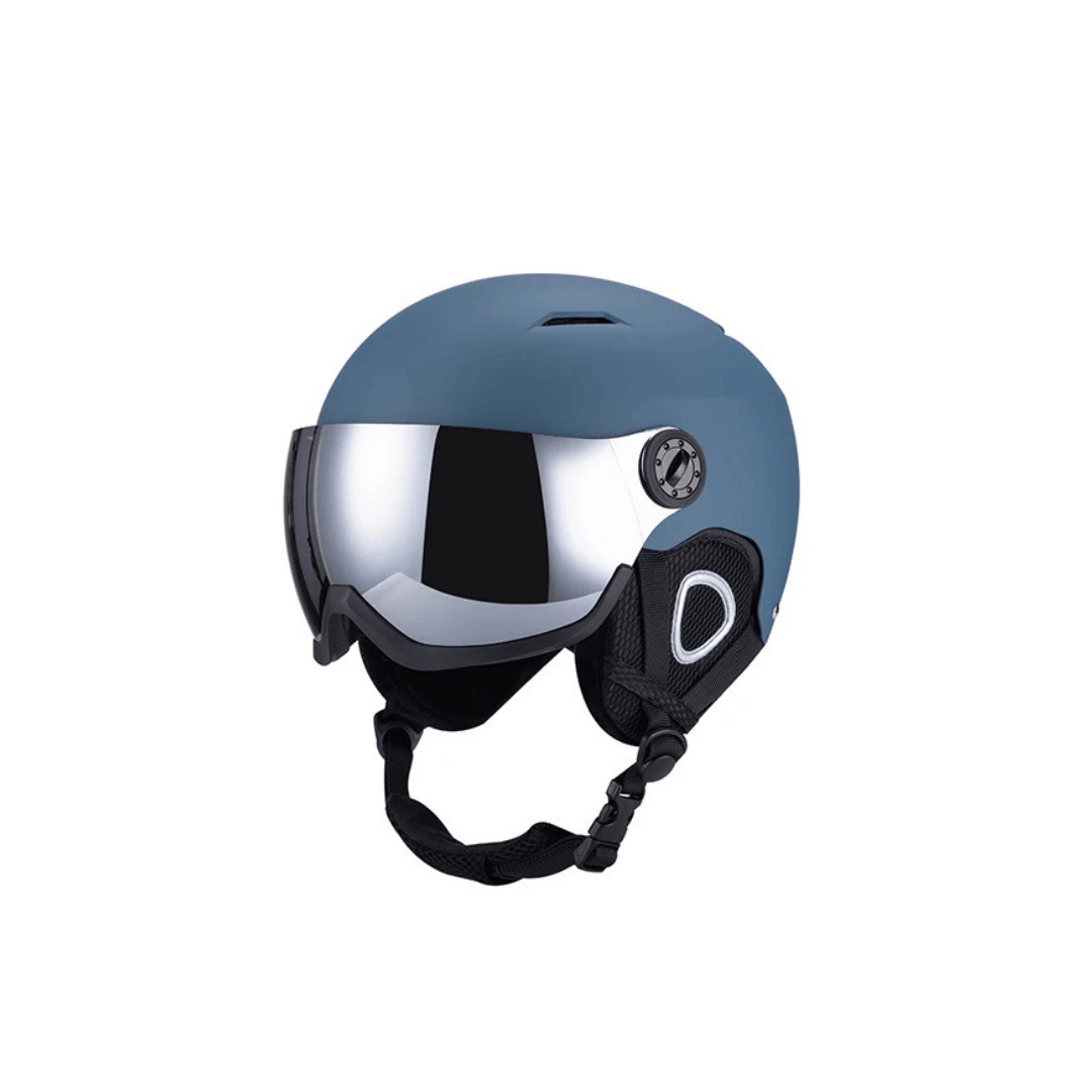 Skihelm mit integriertem Visier, Anti-Beschlag