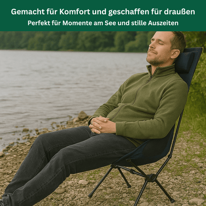 Faltbarer Campingstuhl mit Getränkehalter – Ansicht 7
