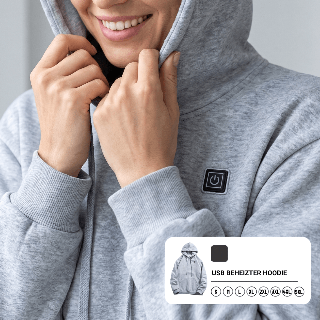 USB beheizter Hoodie mit Reißverschluss, unisex – Ansicht 10