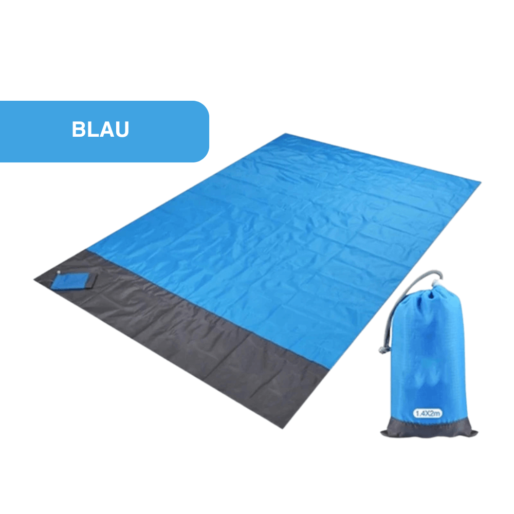 Wasserdichte Picknickdecke & Stranddecke – Babyblau