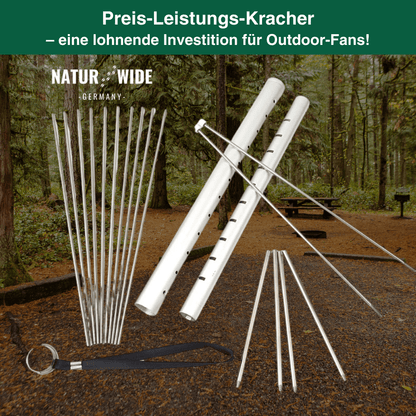 Mini-Grillrost aus Edelstahl fürs Lagerfeuer – Ansicht 6