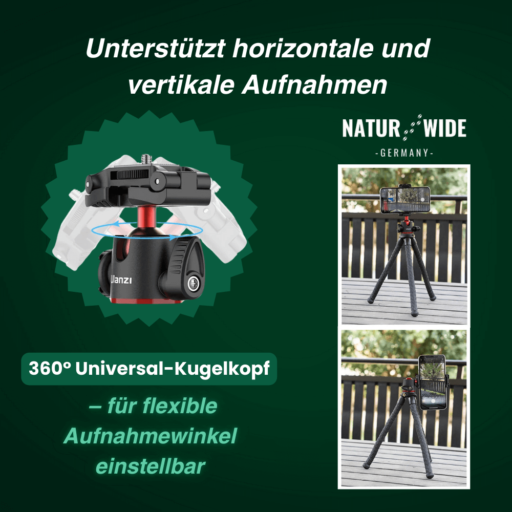 Flexibles Octopus-Stativ für Handy und Kamera – Ansicht 14