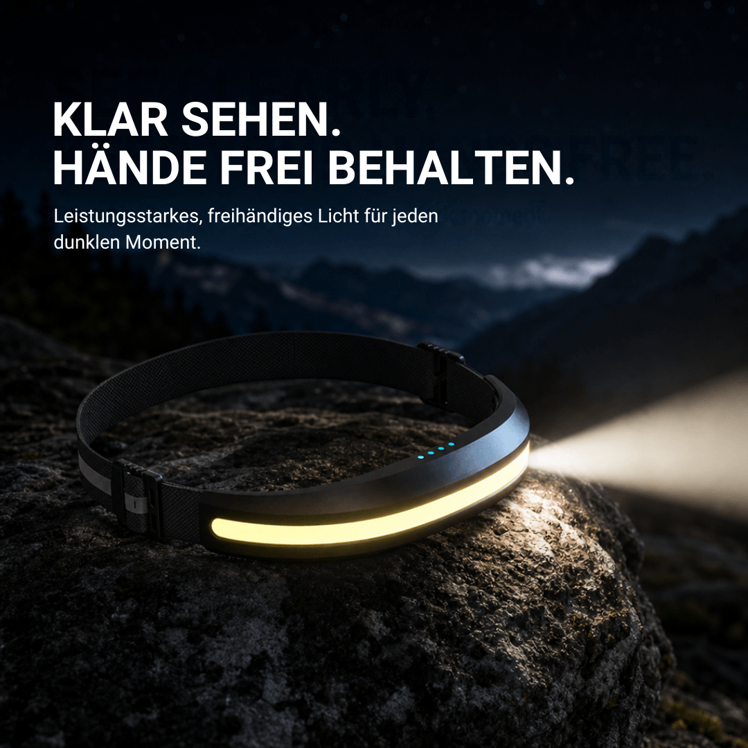 Stirnlampe Pro mit 400 Lumen, USB-C, Rotlicht – Ansicht 30
