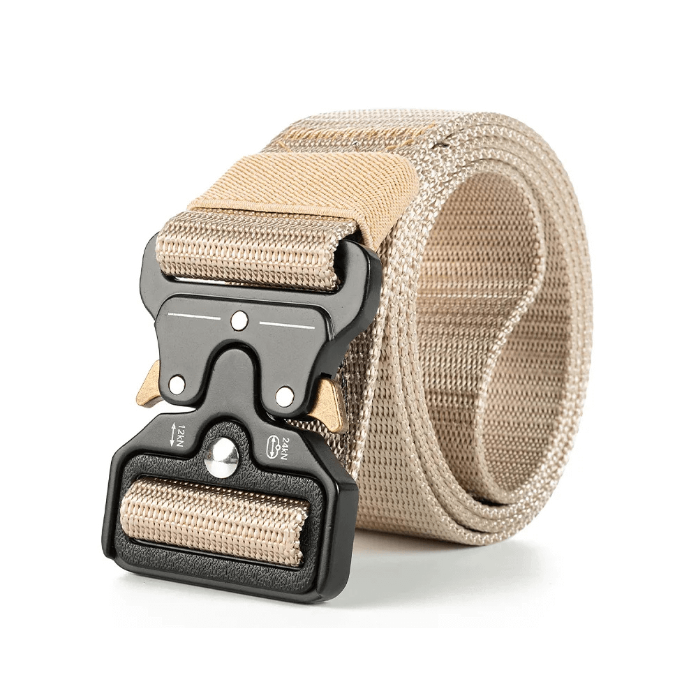 Taktischer Nylon-Gürtel mit Schnellverschluss – Beige