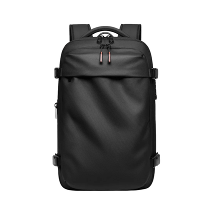 Vakuum-Rucksack 36–55 L mit 17-Zoll-Laptopfach – Schwarz