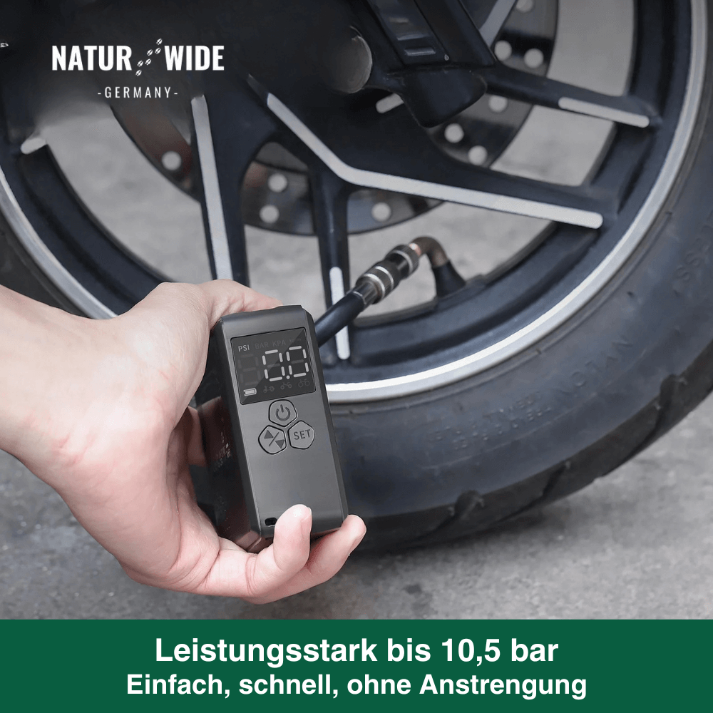 Akku-Minipumpe mit Display, bis 10,5 bar – Ansicht 6