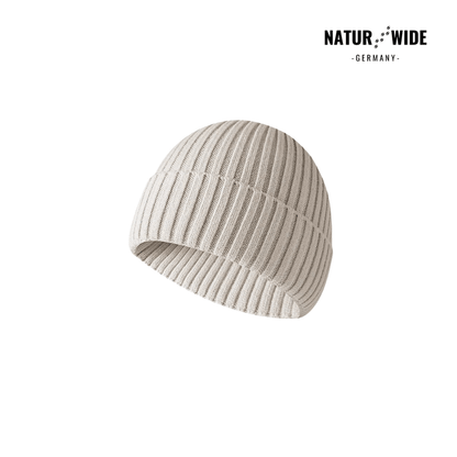 Strickmütze mit Umschlag, unisex, 14 Farben – Beige