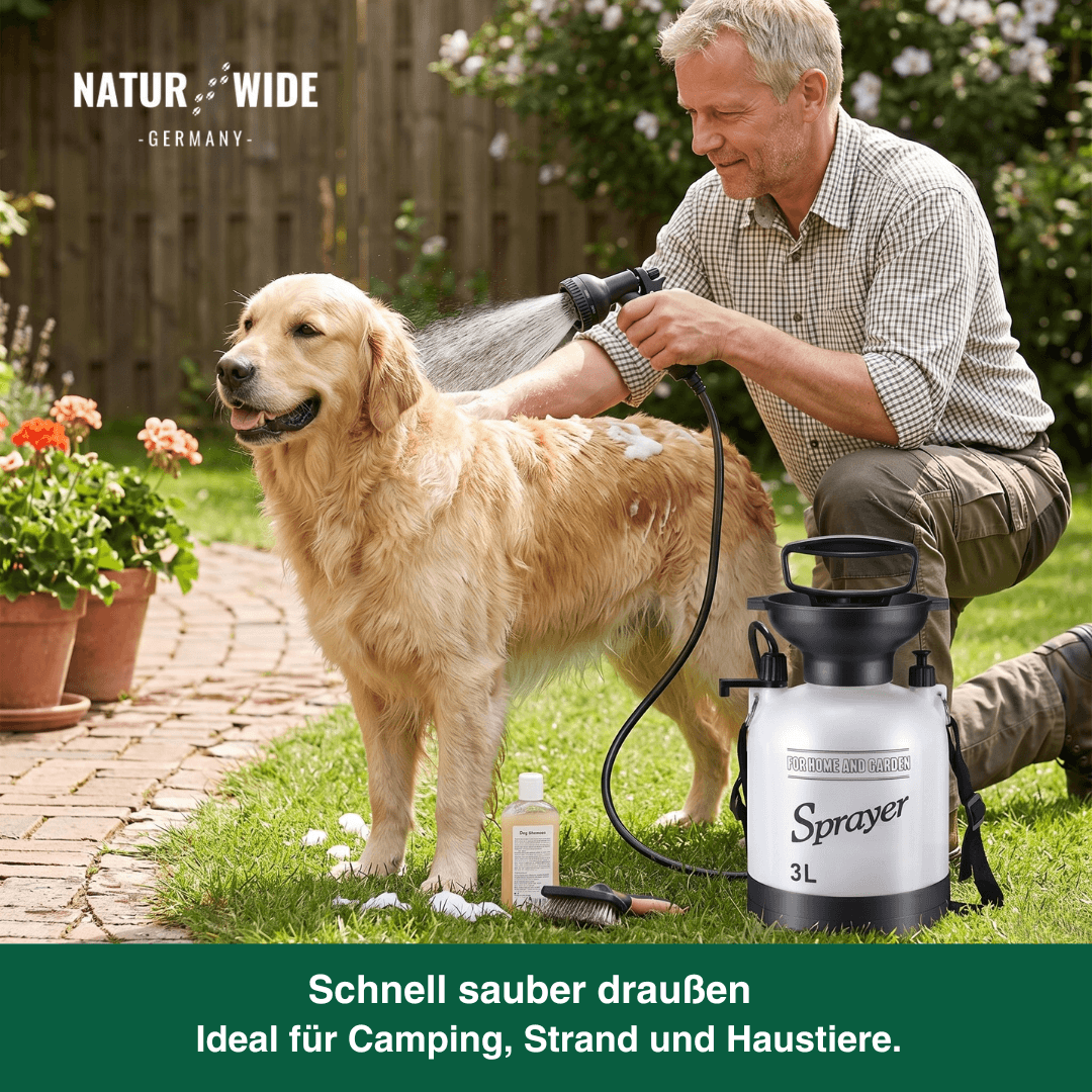 Campingdusche mit Handpumpe, 3, 5 oder 8 Liter – Ansicht 2