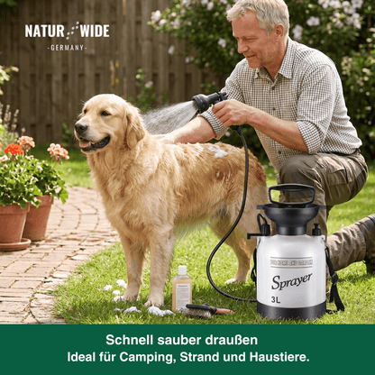 Campingdusche mit Handpumpe, 3, 5 oder 8 Liter – Ansicht 2