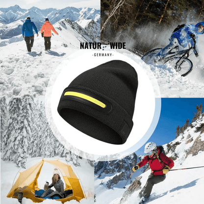 LED-Mütze mit Licht, USB-Akku, unisex – Ansicht 3