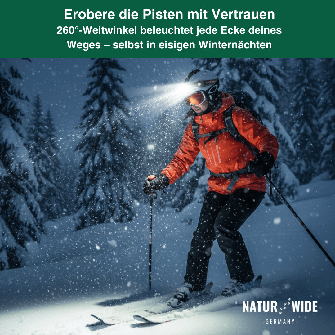 Stirnlampe mit Doppel-Fernlicht und 230° COB – Ansicht 13