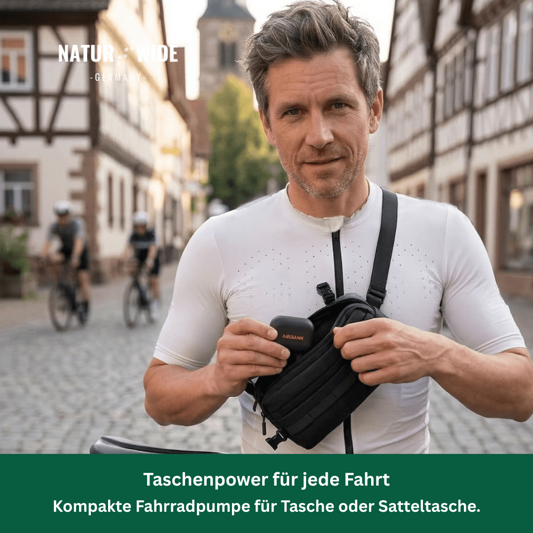 Elektrische Mini-Fahrradpumpe, 6,9 bar, 93 g – Ansicht 11