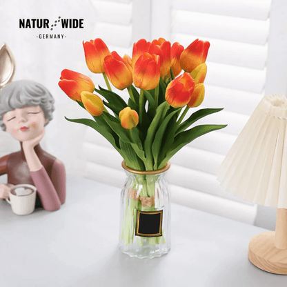 Künstliche Tulpen im 5er-Bund, täuschend echt – Ansicht 15