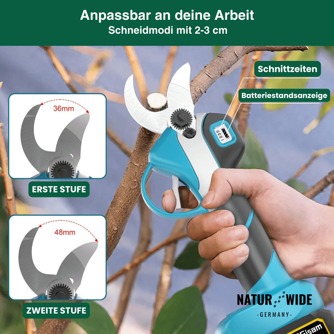 Akku-Hochentaster 4-in-1 mit Astschere, 2,4 m – Ansicht 11