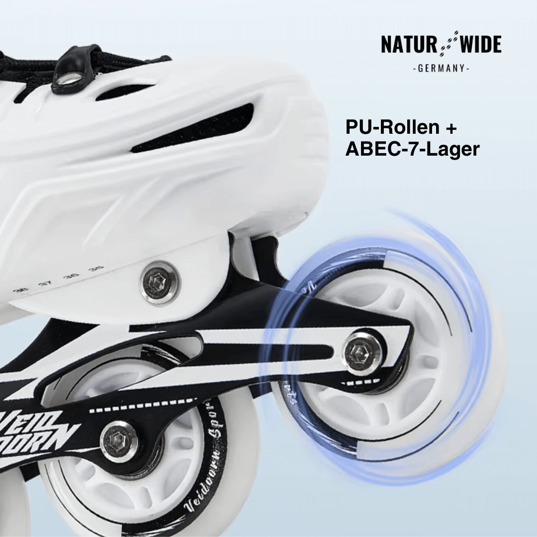 Größenverstellbare Inline Skates mit LED-Rollen – Ansicht 11