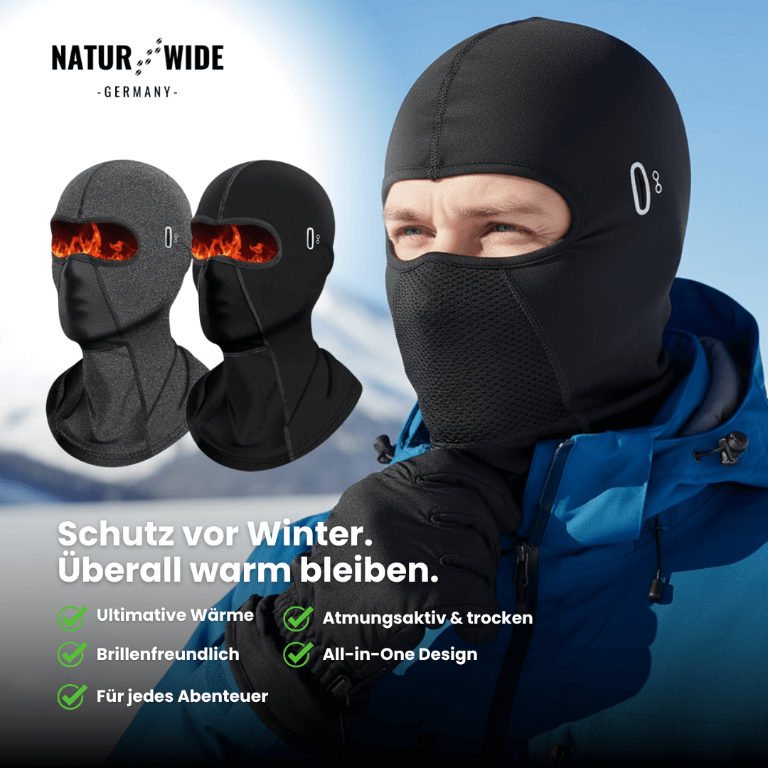 Winter-Sturmhaube für Fahrrad und Motorrad – Ansicht 2