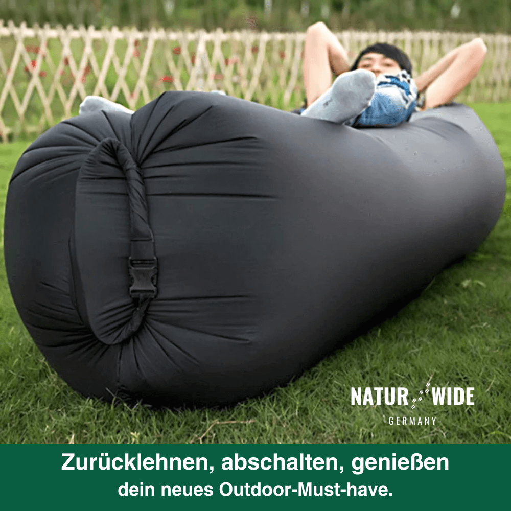 Aufblasbares Luftsofa ohne Pumpe, 200 × 70 cm – Ansicht 5