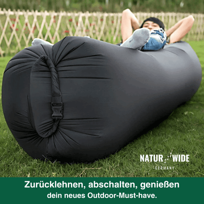 Aufblasbares Luftsofa ohne Pumpe, 200 × 70 cm – Ansicht 5