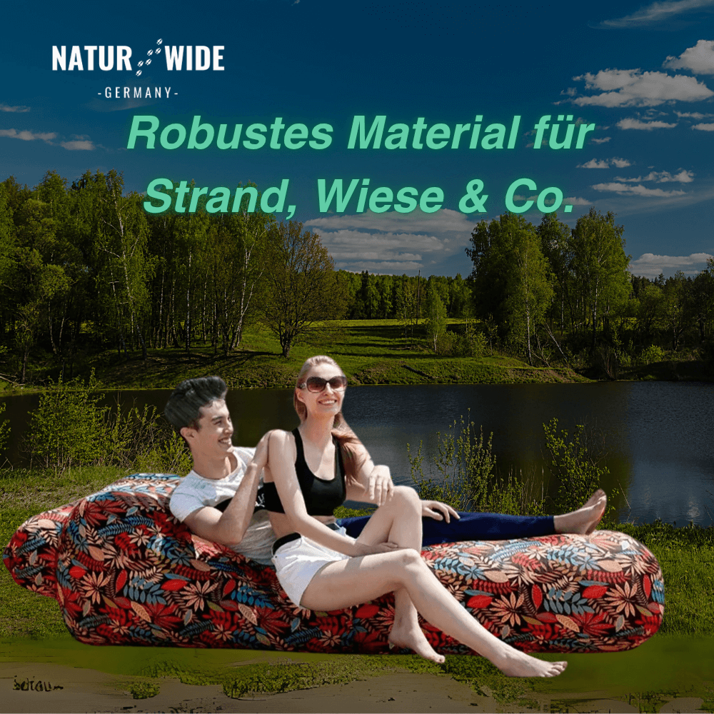 Aufblasbares Sofa-Luftbett ohne Pumpe, 200 kg – Ansicht 8