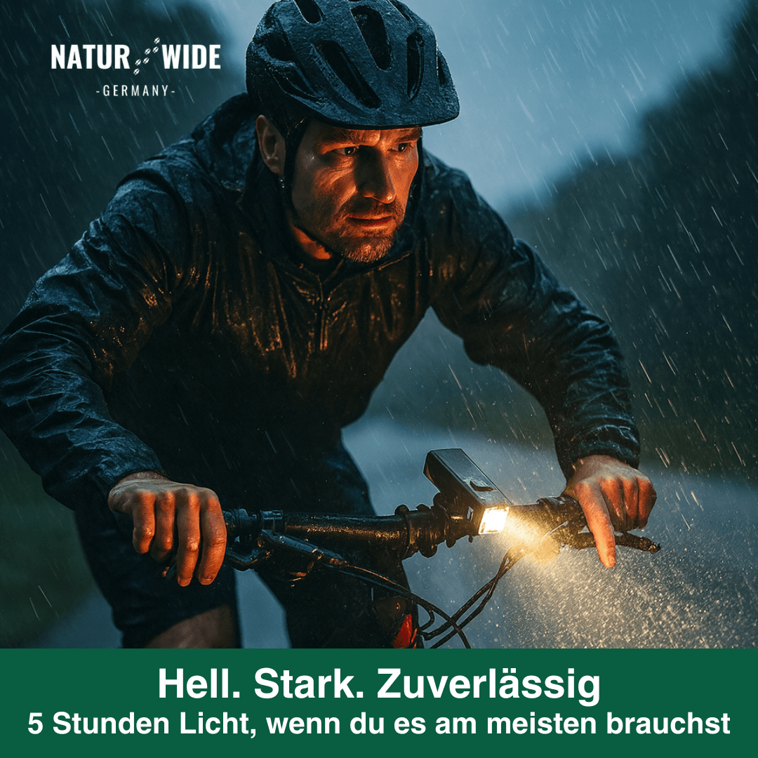 Fahrrad Frontlicht USB, 10.000 mAh mit Powerbank – Ansicht 3