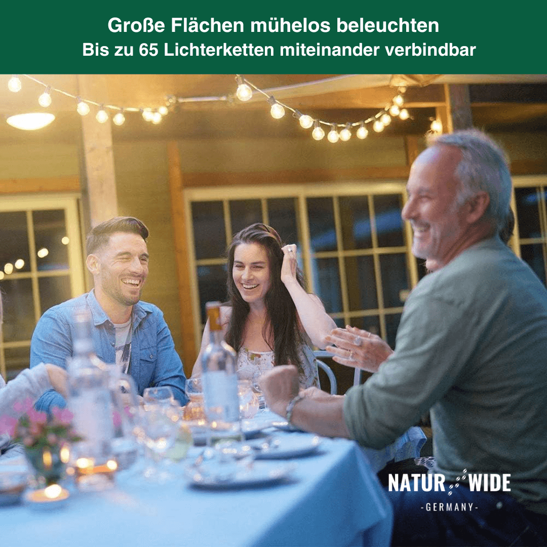 G40 LED-Lichterkette außen, bruchfest, 3–15 m – Ansicht 4