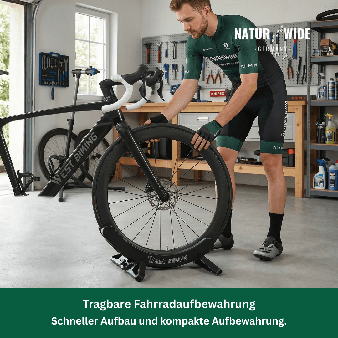 Fahrrad-Bodenständer, verstellbar 30–80 mm – Ansicht 2