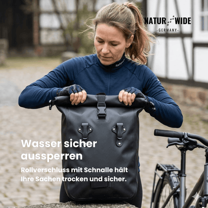 Fahrrad-Packtasche 10 L mit Rollverschluss – Ansicht 11
