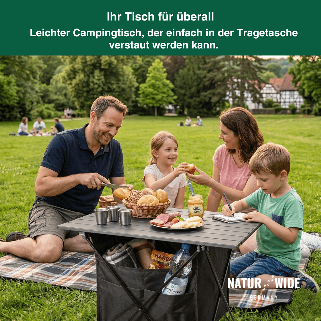 Ultraleichter Alu-Klapptisch, ca. 1 kg, 2 Größen – Ansicht 8