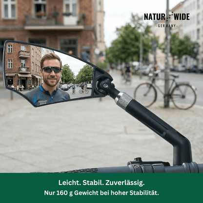 Fahrrad-Rückspiegel, 360° drehbar, entspiegelt – Ansicht 2
