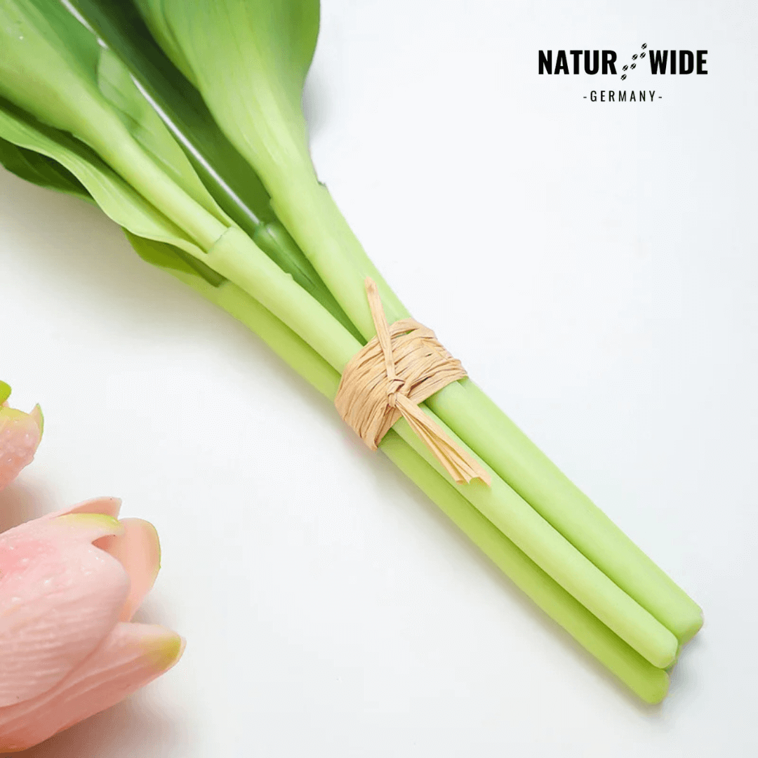 Künstliche Tulpen im 5er-Bund, täuschend echt – Ansicht 16