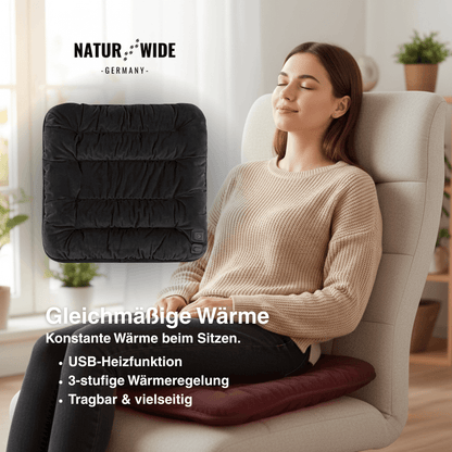 USB-Sitzheizkissen 45 × 45 cm, 3 Stufen – Ansicht 10