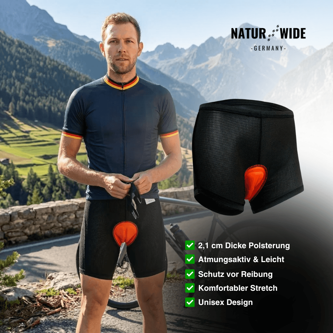 Gepolsterte Radunterhose Herren, 4D-Gelpolster – Ansicht 2