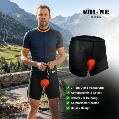 Gepolsterte Radunterhose Herren, 4D-Gelpolster – Ansicht 2