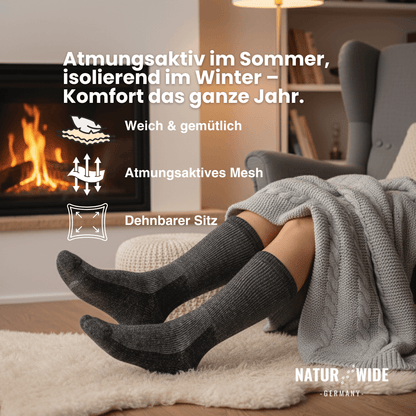 Merino-Wollsocken im 3er-Set, dick & warm – Ansicht 3