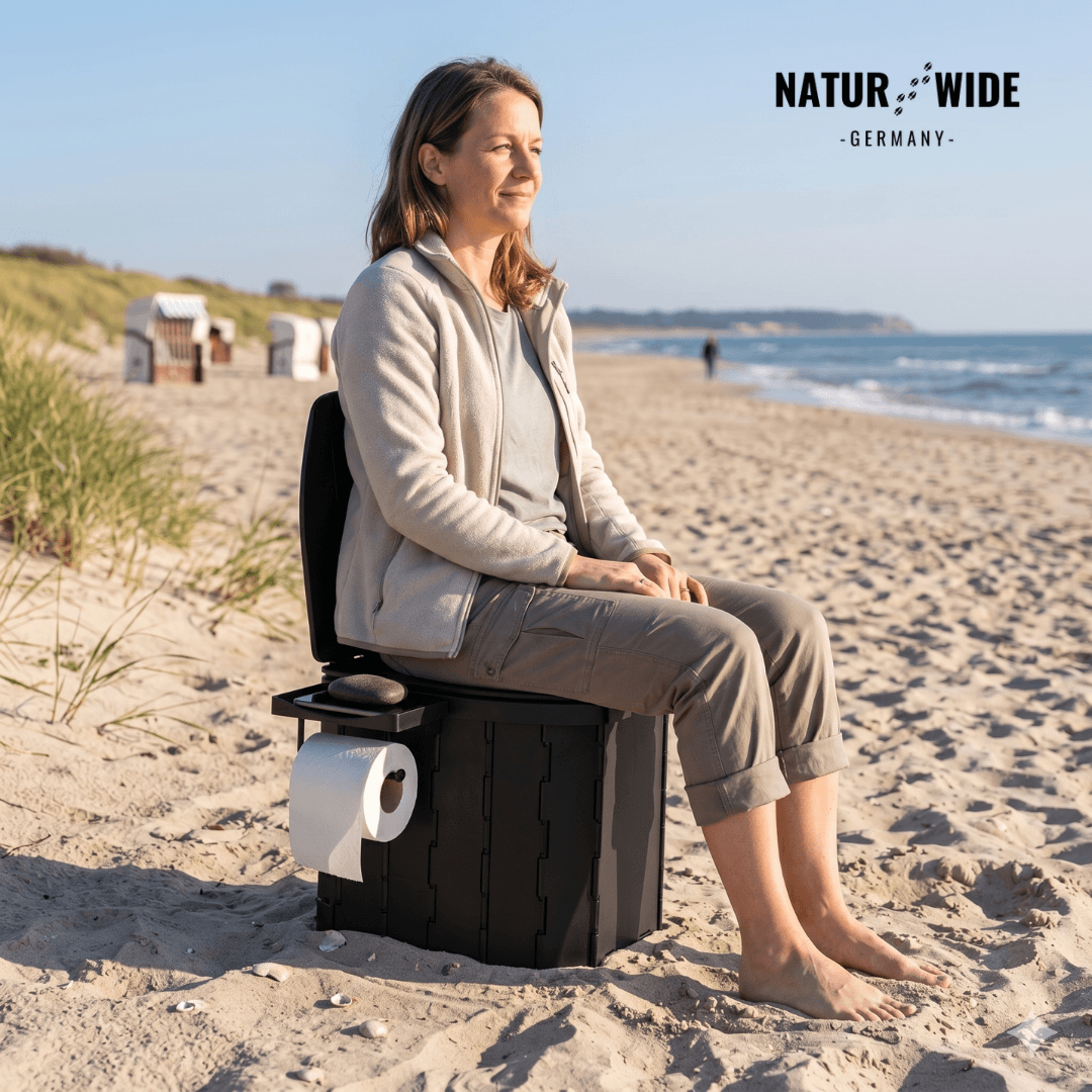 Faltbare Campingtoilette bis 200 kg, 1,85 kg – Ansicht 13