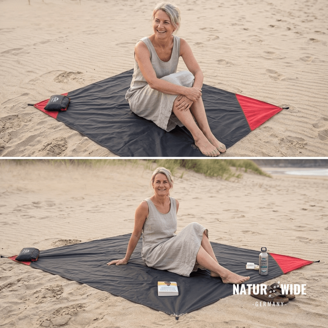 Taschen-Picknickdecke, wasserabweisend, ab 35 g – Ansicht 14