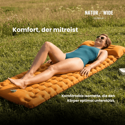 Ultraleichte Isomatte mit Fußpumpe, 8 cm dick – Ansicht 19