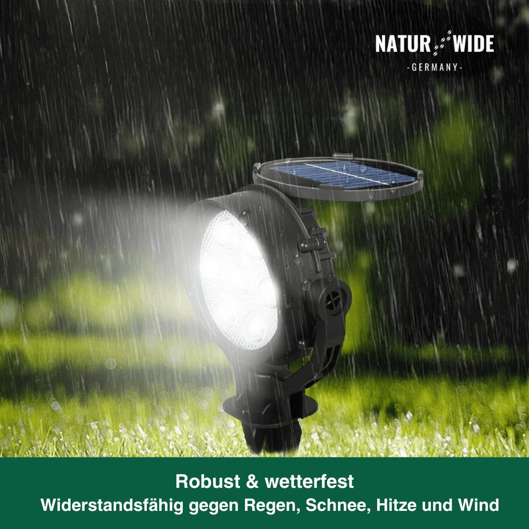 Solar-Gartenstrahler 2er-Set, IP65, verstellbar – Ansicht 9