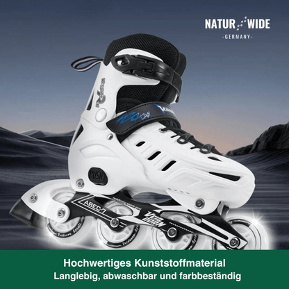 Größenverstellbare Inline Skates mit LED-Rollen – Ansicht 12