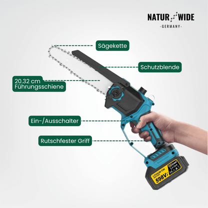 Akku-Hochentaster 4-in-1 mit Astschere, 2,4 m – Ansicht 20