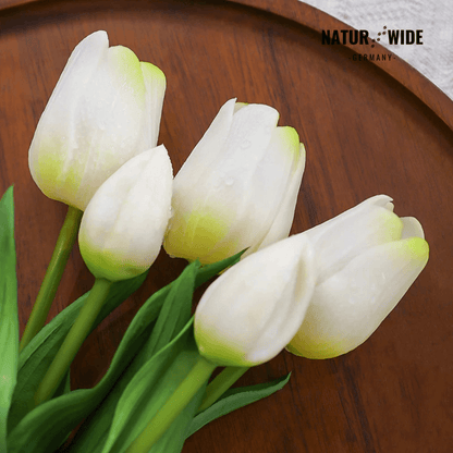 Künstliche Tulpen im 5er-Bund, täuschend echt – Ansicht 17