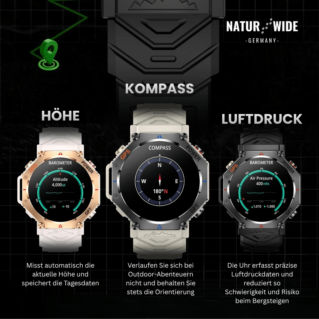 Outdoor-Smartwatch mit GPS, AMOLED & 10 ATM – Ansicht 11